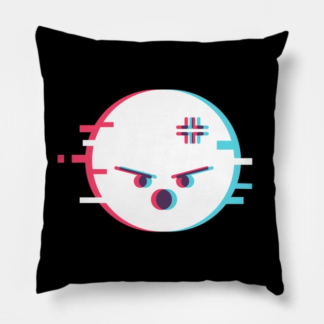 Angry Emoticon Pillow by Utopia Shop