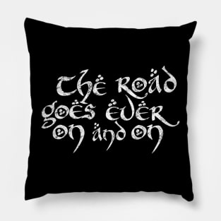 The road goes ever on and on (stack) Pillow