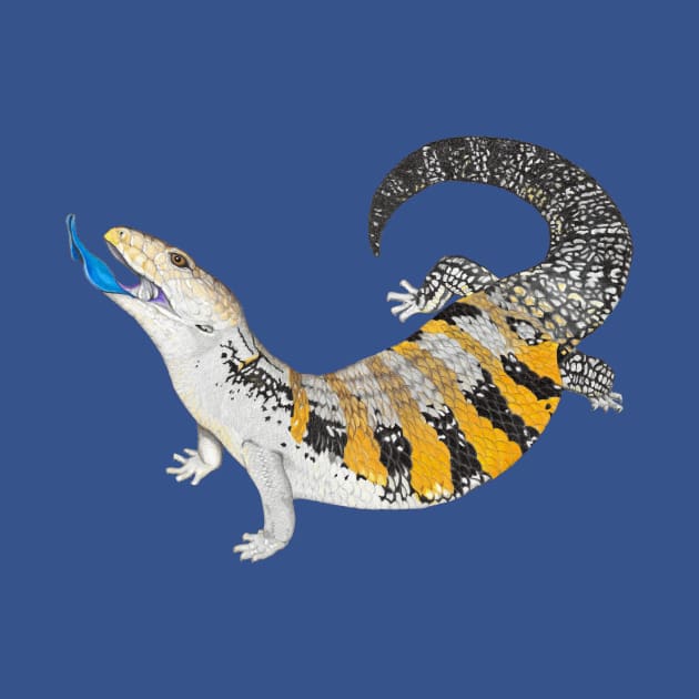 Blue Tongue Skink by Tinker and Bone Studio