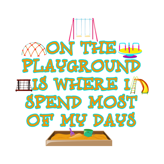 ON THE PLAYGROUND by WalkingMombieDesign