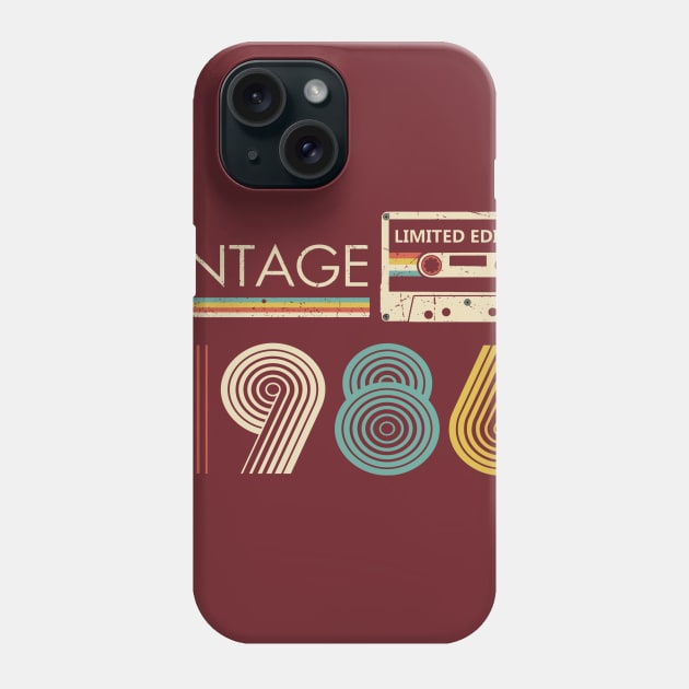 Vintage 1986 Limited Edition Cassette Phone Case by louismcfarland