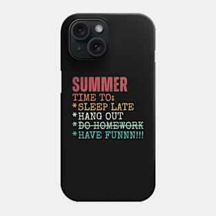 Summer to do list Phone Case