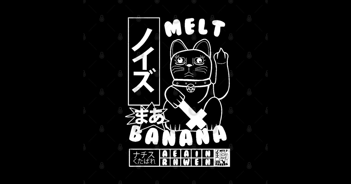 Melt Banana Melt Banana Cat Kawaii Band Punk TShirt TeePublic