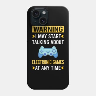 Warning Electronic Game Games Phone Case