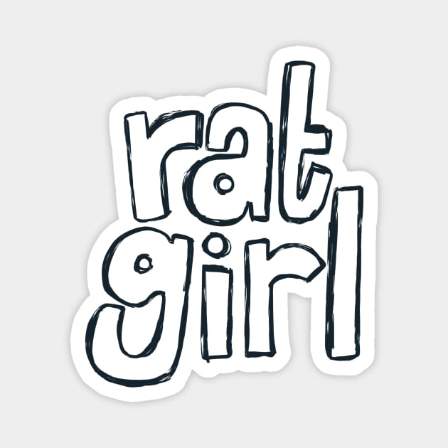 Rat Girl Magnet by Krumla