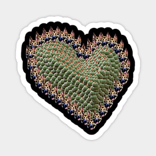 German Shepherd cactus heart Magnet