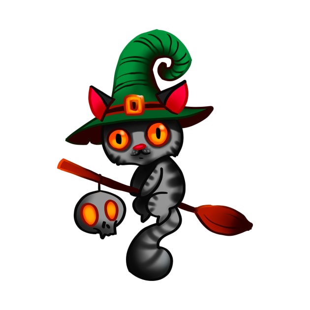 Cat witch by HandsHooks