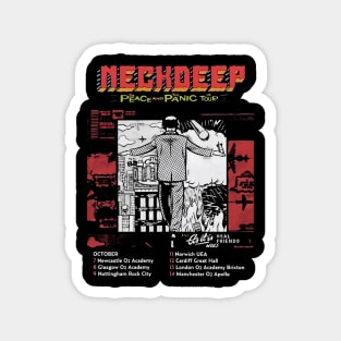 Neckdeep peace and panic UK Tour Magnet