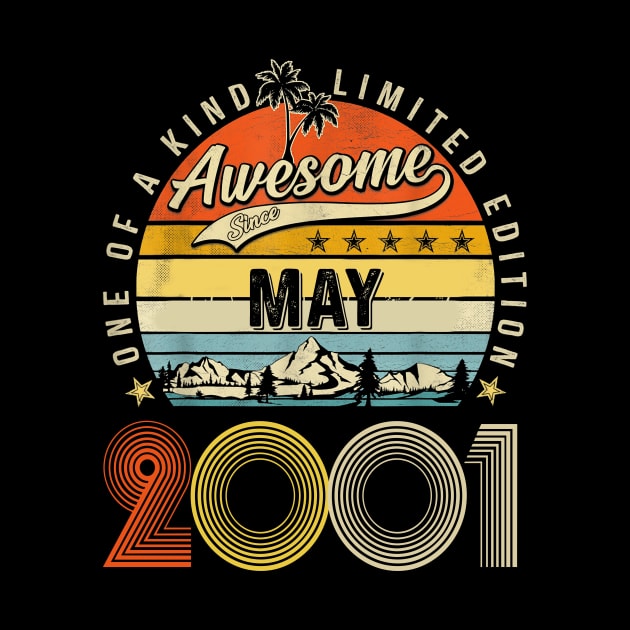 Awesome Since May 2001 Vintage 22nd Birthday by Mhoon 