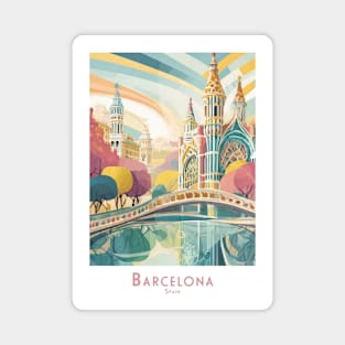 vintage Barcelona Spain Radiance Magnet