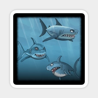 Comic Sharks. Magnet