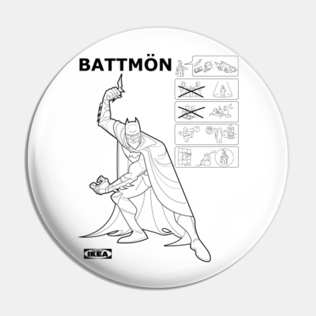 Battmon Ikea Origins Batman Pillow Teepublic
