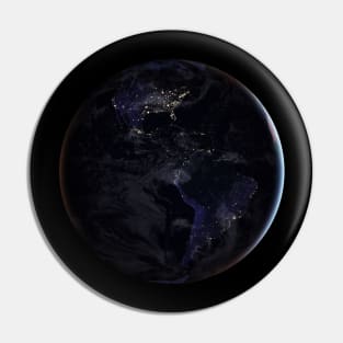 Nighttime Earth Pin