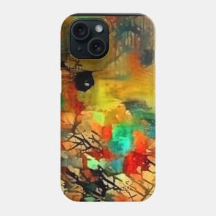 Abstract painting in vivid colors Phone Case