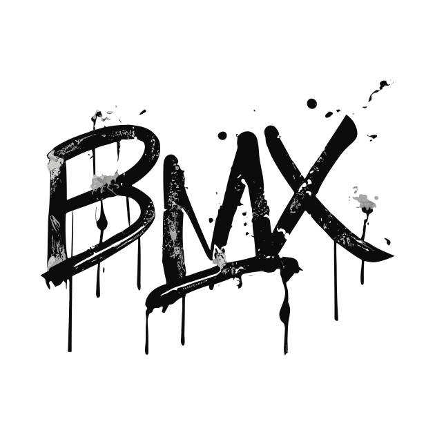 Distressed BMX Grunge for Men Women Kids and Bike Riders by Vermilion Seas