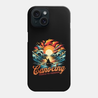 Paddle to Freedom Canoeing Design Phone Case