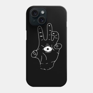 The eye on the hand Phone Case