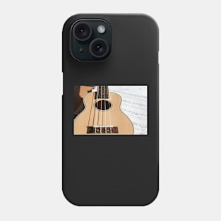 Ukelele and sheet music Phone Case