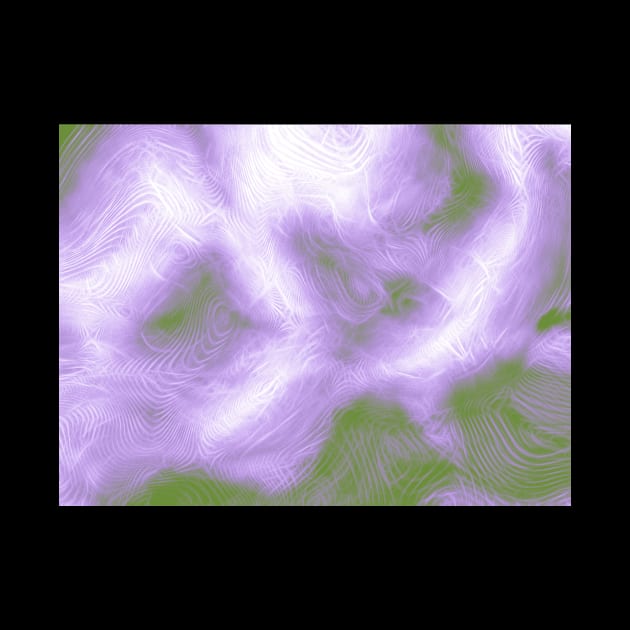 Genderqueer Pride Abstract Fractal Fog by VernenInk