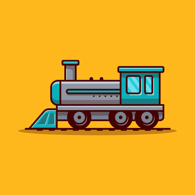 Train Cartoon Illustration by Catalyst Labs