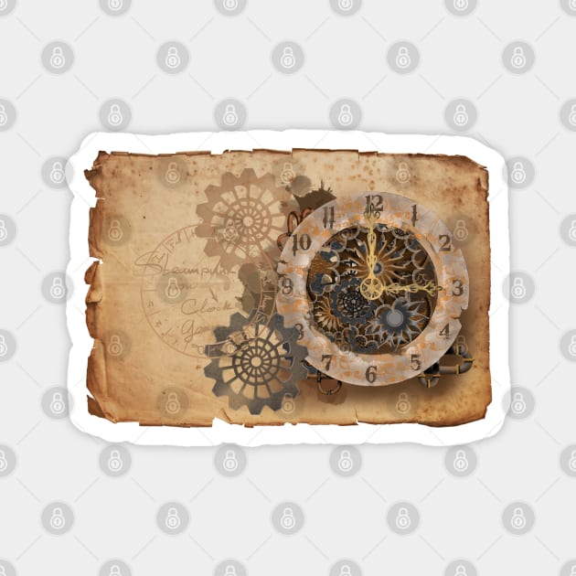 Steampunk Watch Magnet by sibosssr