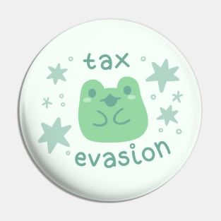 Tax Evasion Frog Pin