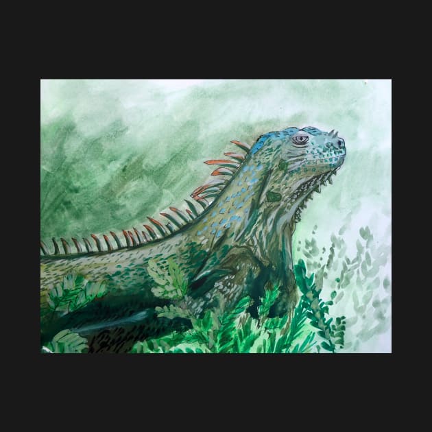 Iguana Painting by julyperson