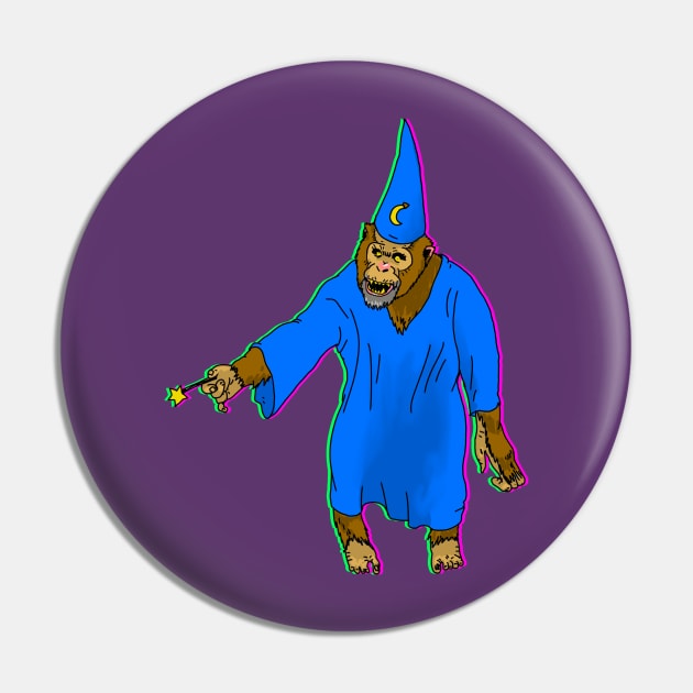 Chimp Wizard Pin by ActualLiam