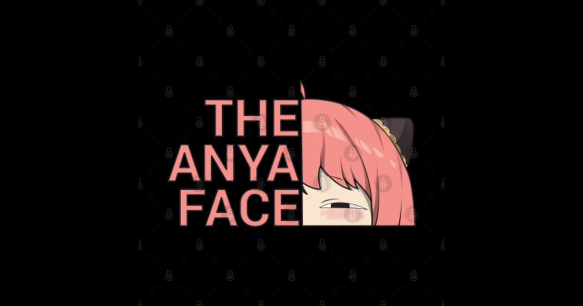 THE ANYA FACE Anya Sticker TeePublic
