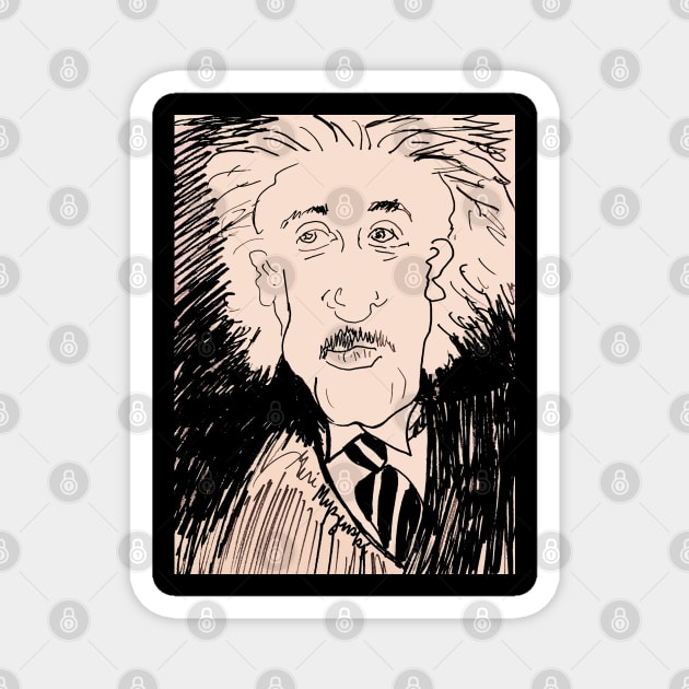 Albert Einstein Magnet by TheArtQueenOfMichigan 