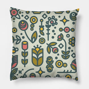 36dot flower garden Pillow