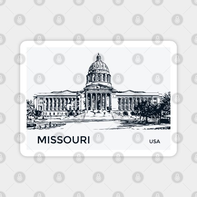 Missouri State USA Magnet by Lakeric