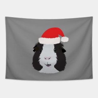 Christmas Black and White Guinea Pig Tapestry