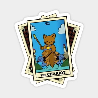 TAROT CARDS DECK | THE CHARIOT. | FORTUNE CAT Magnet