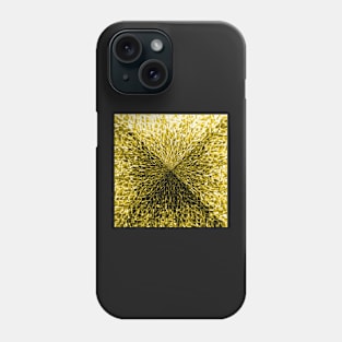 Sacred Geometry 3D Titanium Gold Pyramid Architecture Phone Case