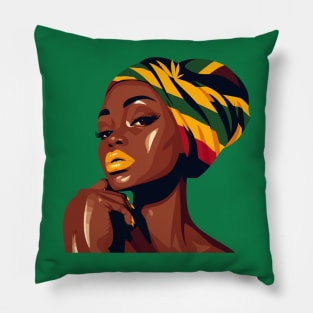 Black Woman Afrocentric Pillow