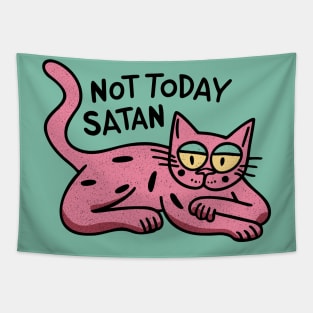 Not Today Satan Tapestry