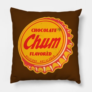 Vintage Chum Chocolate Soda Bottlecap Pillow