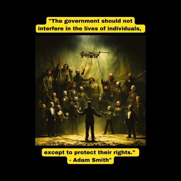 "The government should not interfere in the lives of individuals, except to protect their rights." - Adam Smith" by St01k@