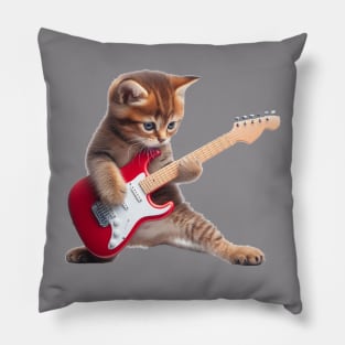 Rock Kitty Pillow