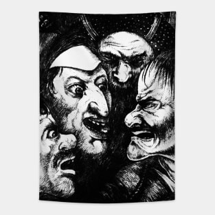 The ugly faces Tapestry