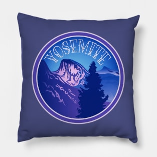 Yosemite National Park WPA Style Logo Pillow