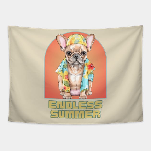 Endless Summer French Bulldog Tapestry by Mister Carmine