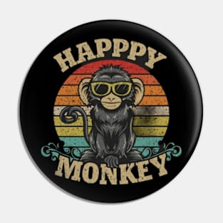 Happy Monkey Pin