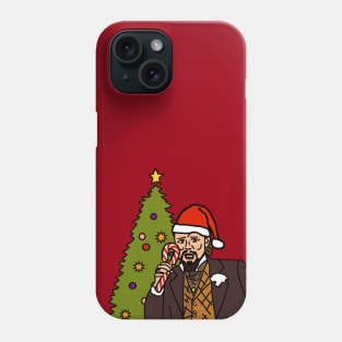 Christmas Laughing Leo Memes Candy Cane and Tree Phone Case