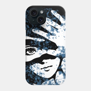 Punk Fashion Style Navy Glowing Girl Phone Case