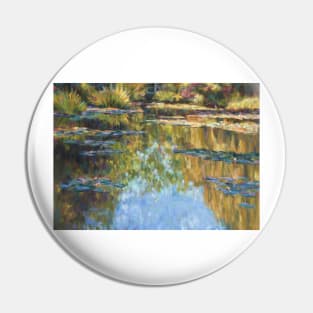 Monet's pond in pastel Pin