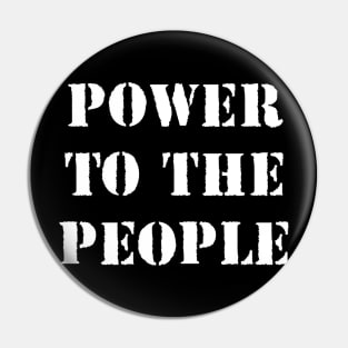 Power To The People - America USA Pin