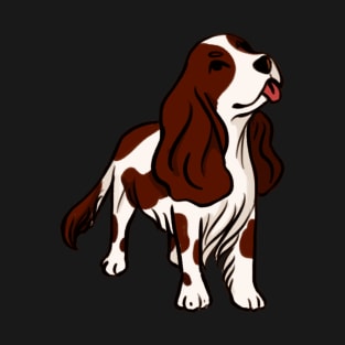 Liver and white Cocker spaniel T-Shirt