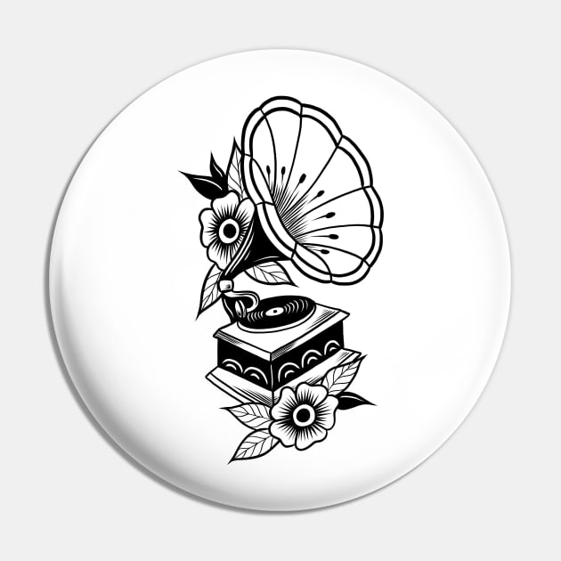 Gramophone Pin by Adorline